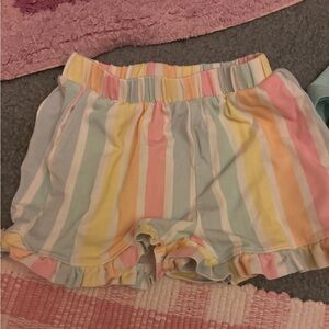 Little Sleepies Pastel Striped Shorts
